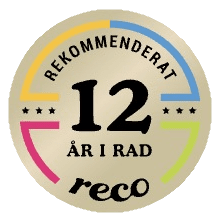Rekommenderat av Reco 12 år i rad