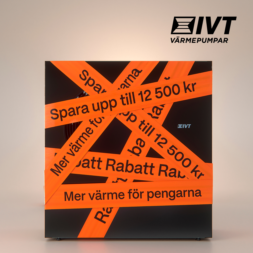Kampanjrabatt upp till 12 500 kr för IVT värmepumpar